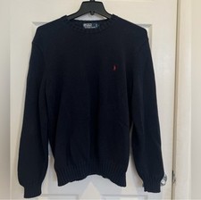 Navy Blue Polo Sweater