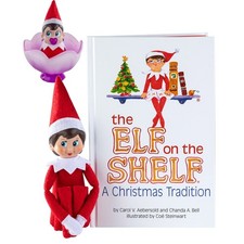 Elf on the Shelf: Blue-Eyed Girl Scout Elf and Frost Pip