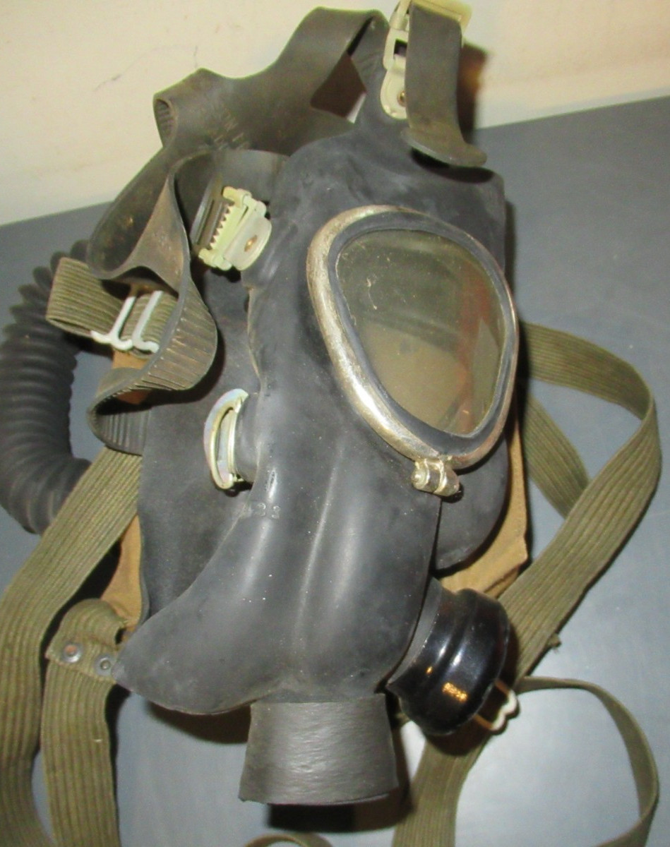 Vintage Willson Gas Mask & Canister