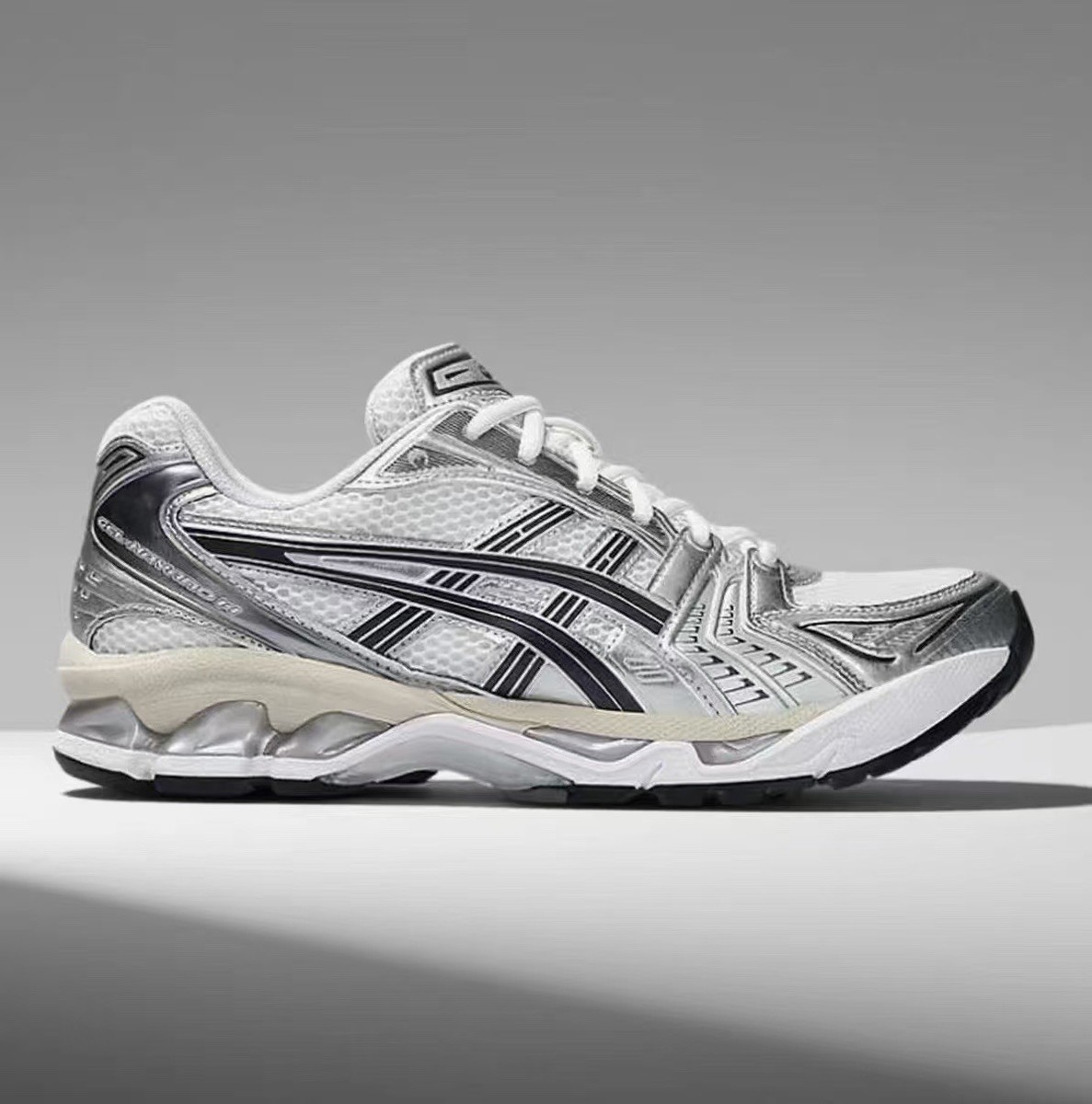 Brand New ASICS Gel-Kayano 14 White, Graphite, Grey 1203A537-110
