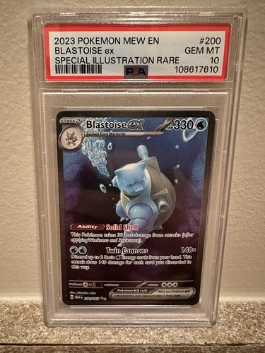 Pokémon Blastoise ex Special Illustration Rare 200/165 Holo PSA 10