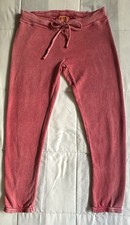 Y2K Juicy Couture Joggers Faded Red/Orange Spell Out Size Small Drawstring