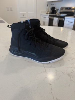 Under Armour Curry 4 More Range 1298306-014 Men's Size 12 Black Basketball Shoes