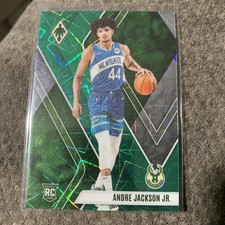 2023-24 Panini Phoenix RC Green Laser Andre Jackson Jr Bucks #279 #d/175