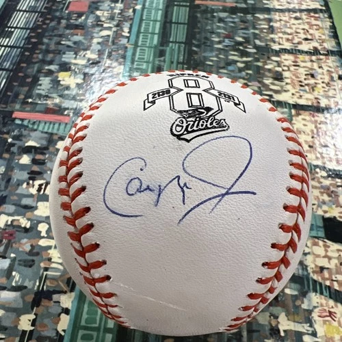 Cal Ripken Signed Baseball Steiner Sticker. JFD