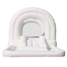 Bounceland Inflatable Bounce House with Ball Pit - White