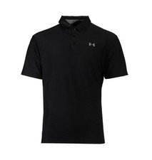 Under Armour UA Playoff Polo Small   Men  s Black Graphite Golf Shirt