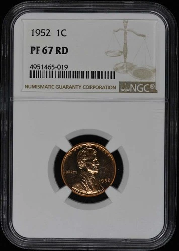 1952 Wheat Reverse Lincoln Cent (Proof) 1C NGC PR67RD