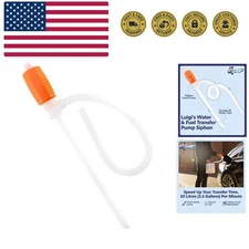 Siphon Pump - Siphon Hose for Water & Gasoline Fuel Transfer - Large Hand Wat...
