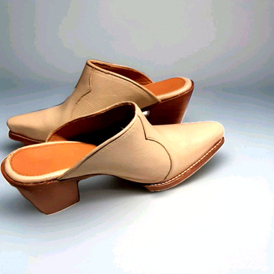 New Tecovas the Brooke Cafe Women Shoes Goat Beige Leather 10.5 B (S01-26)