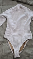 Gigi C Poppy One Piece Surf Suit NWT L White ...