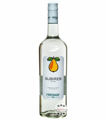 Freihof 1885 Subirer Schnaps / 38 % vol. / 1,0 Liter-Flasche