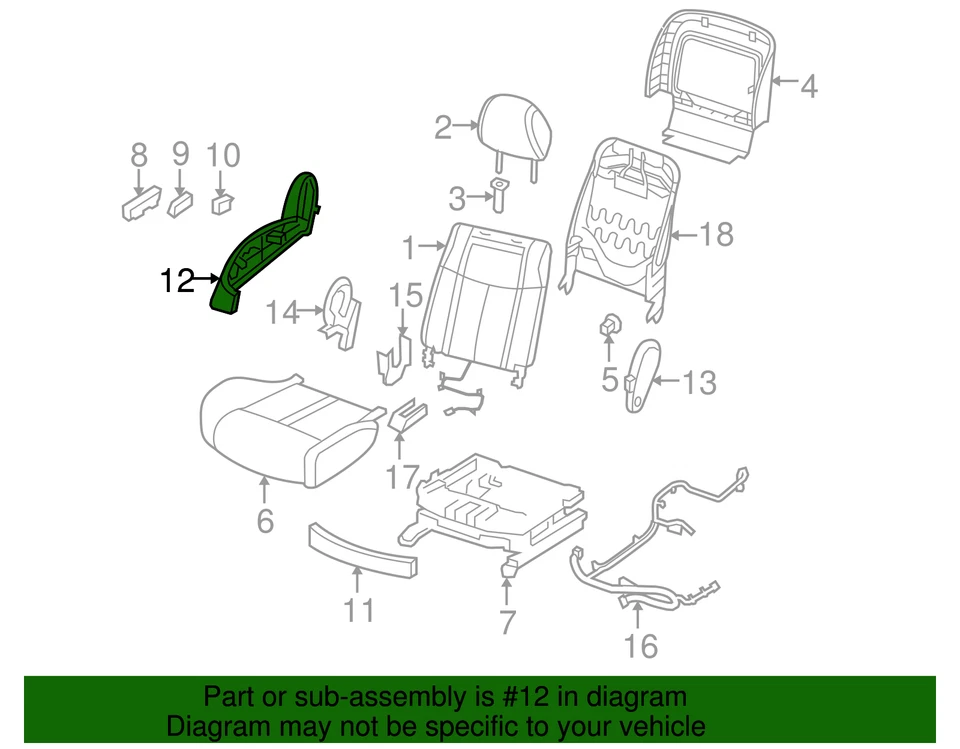 正品日产侧盖 87330-9N00B — 第 2/2 张图片