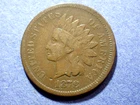 1878 Indian Cent  VG
