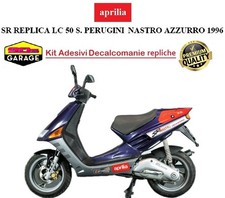 Kit adesivi APRILIA SR REPLICA S. PERUGINI  NASTRO AZZURRO 1996