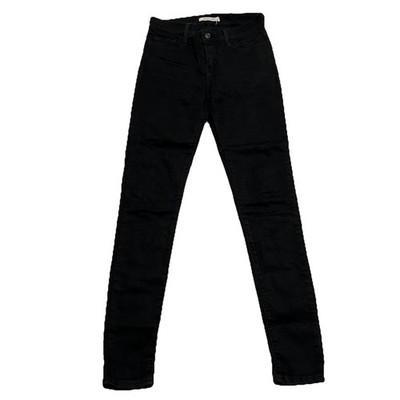 Levi s 710 Super Skinny Jeans Damen Schwarz W26 L30 #E8-8