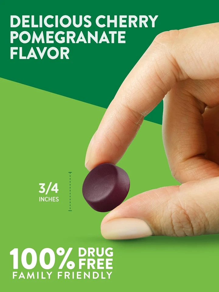 Gomitas de melatonina | 1 mg | 60 unidades | Sabor cereza granada | Veganas, no g... Foto 3 de 4