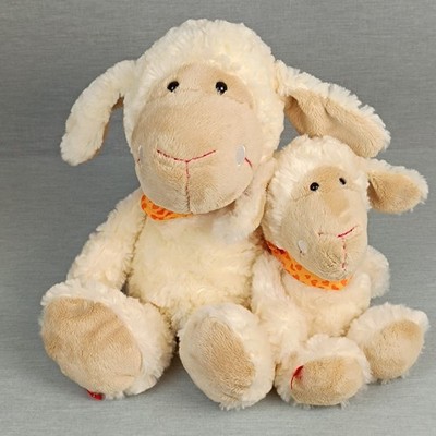 Sigikid Schaf   Lamm Emmala Kuscheltier Stofftier ca. 35cm + 25cm SET