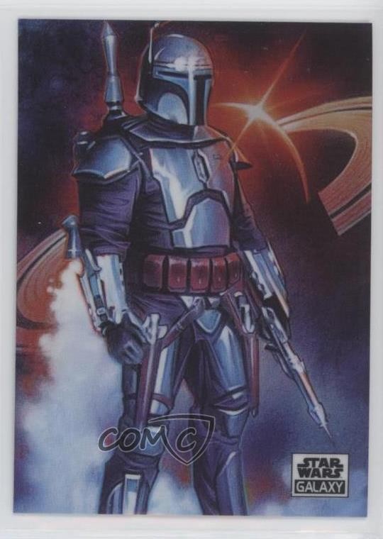 2021 Topps Chrome Star Wars Galaxy Refractor Jango Fett Steve Chorney #41 0i7z