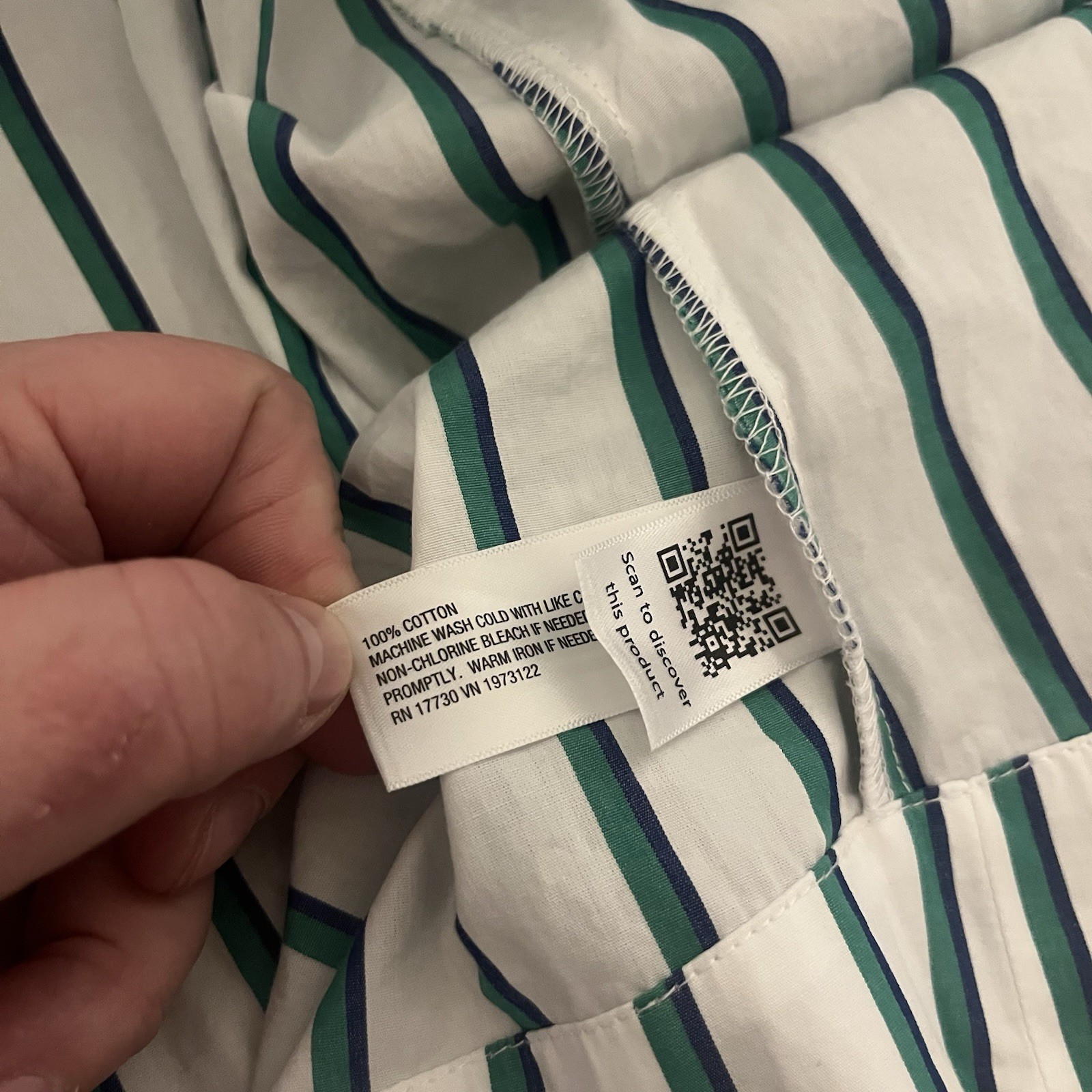 Universal Thread Cotton Striped Buttoned Shirt Mi… - image 4