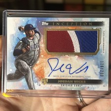 2024 Topps Inception - Inception Autographed Patches CUBS RC Jordan Wicks /200