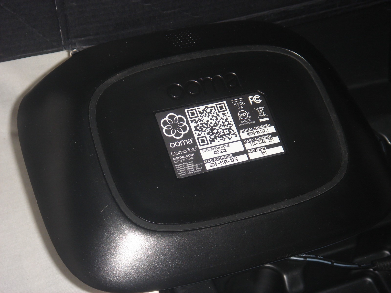 Ooma Telo Air Internet Home Phone Service w Cordless Handset Phone! 