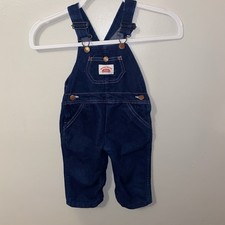 Vintage Round House Toddler Denim Overalls Size 24 Months Made in USA EUC
