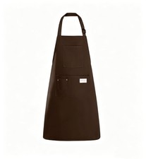 Kitchen Apron, Chef Aprons for Men Women with 5 Pockets, Adjustable Bib Baris...