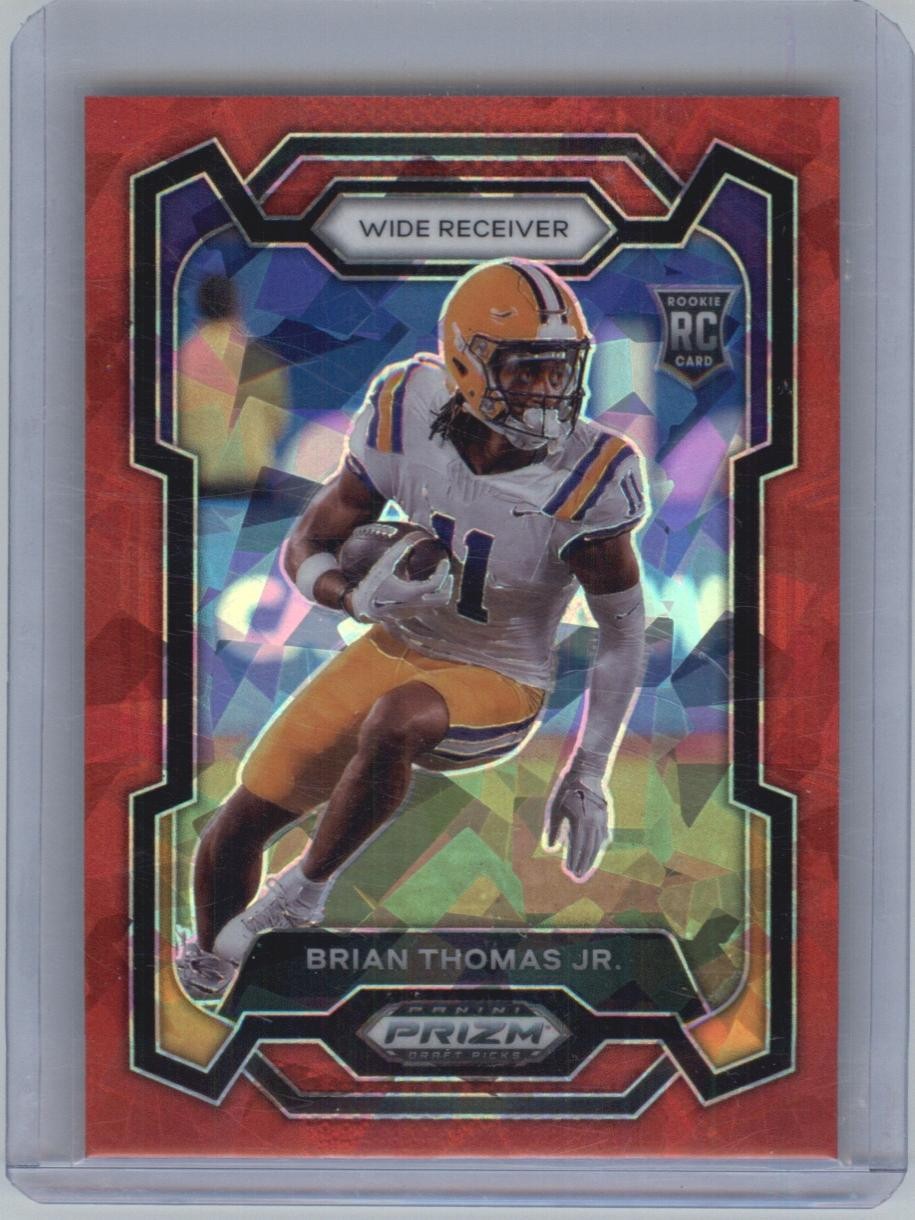 2024 Panini Prizm Draft Picks - Brian Thomas Jr. #118 Red Ice Prizm (RC) Rookie