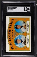 2021 Topps Heritage #253 C. MIZE/TARIK SKUBAL (RC) French Text SP, SGC10, POP 1