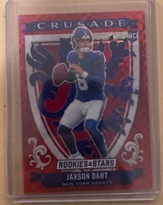 2025 Panini Rookies & Stars - Crusade Jaxson Dart #11 Red Plaid (RC) Giants
