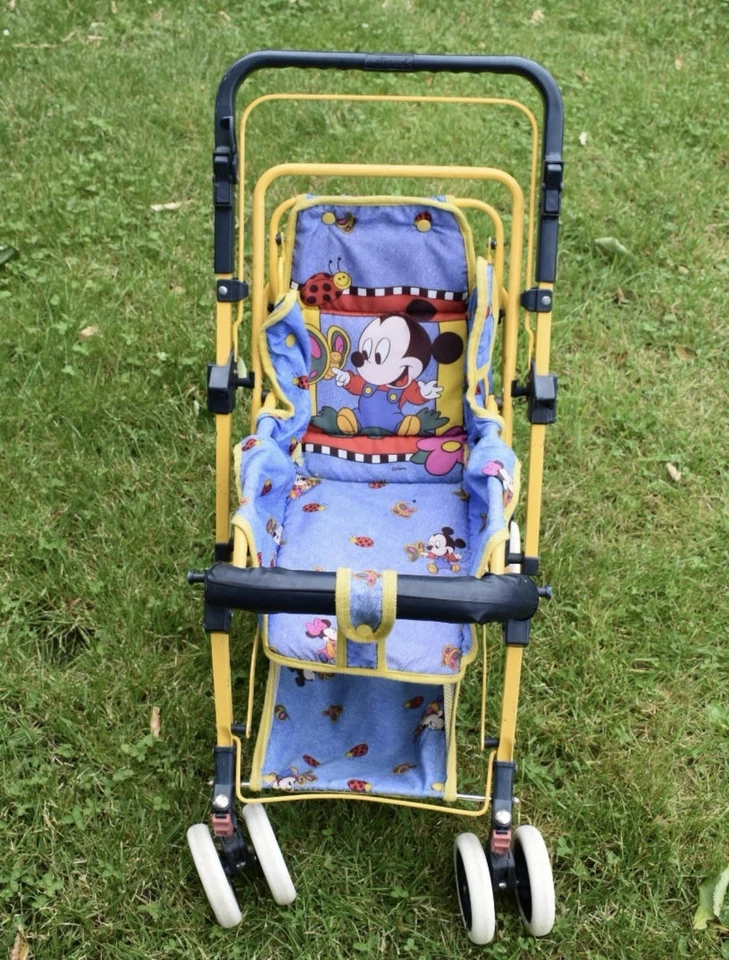 Poussette vintage ancienne Mickey Disney enfants - vendue en l’état - Photo 2/4