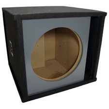 Car Audio Single 12" Slot Vented Paintable Baffle Stereo Sub Box Enclosure