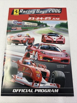 Ferrari Racing Days 2006 Spa Francorchamps Programm