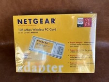 NETGEAR WG511TNA 108 MBPS WIRELESS PC CARD WG511T 2.4Ghz 802.11- NEW Sealed