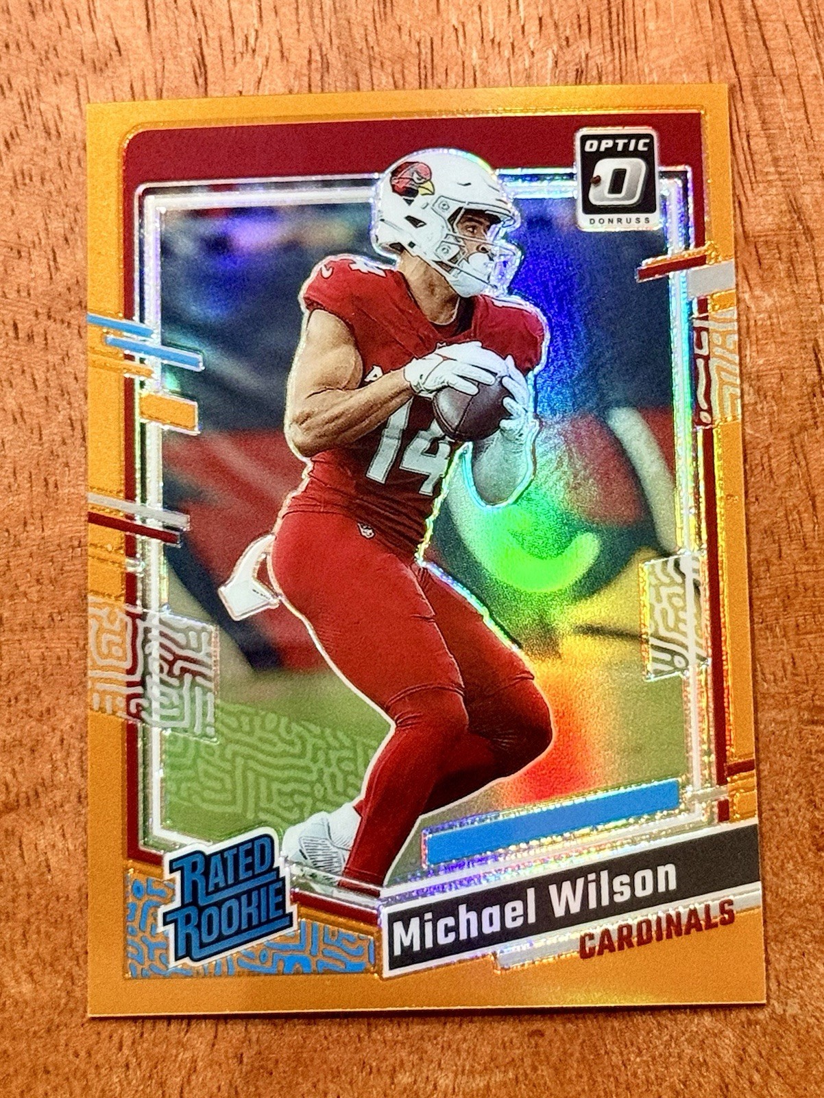 2023 Donruss Optic #204 Michael Wilson Orange /249 Rated Rookie NFL Cardinals