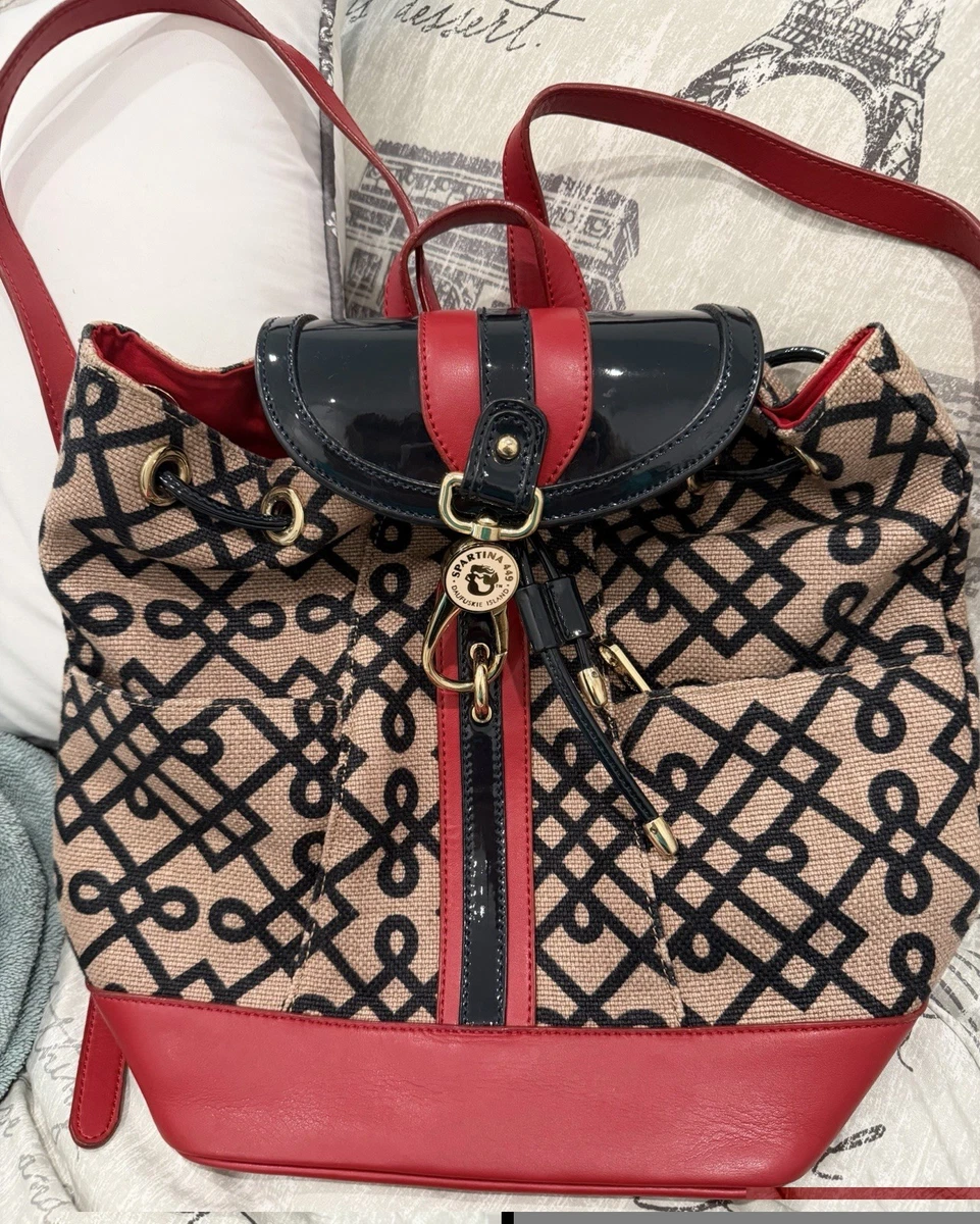 Spartina 449 Chloe Backpack Floral Linen Structured Coastal Beachy Spartina 449 Backpacks for Women on Sale up to 90% Off: Poshmark main image 4