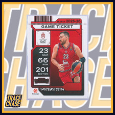 2025-26 Panini Contenders EuroLeague Basketball Marko Guduric Game Ticket Red