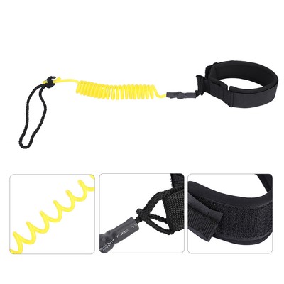 (gelb) Stand Up Paddle Board Coiled Spring Leg Foot Rope Surfing Leash Für S TS