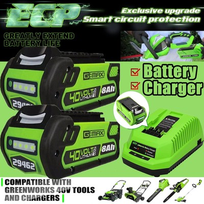#ad 40V 6.0 8.0AH For Greenworks G MAX 40V Lithium Battery 29472 29462 29252 20202 $296.00