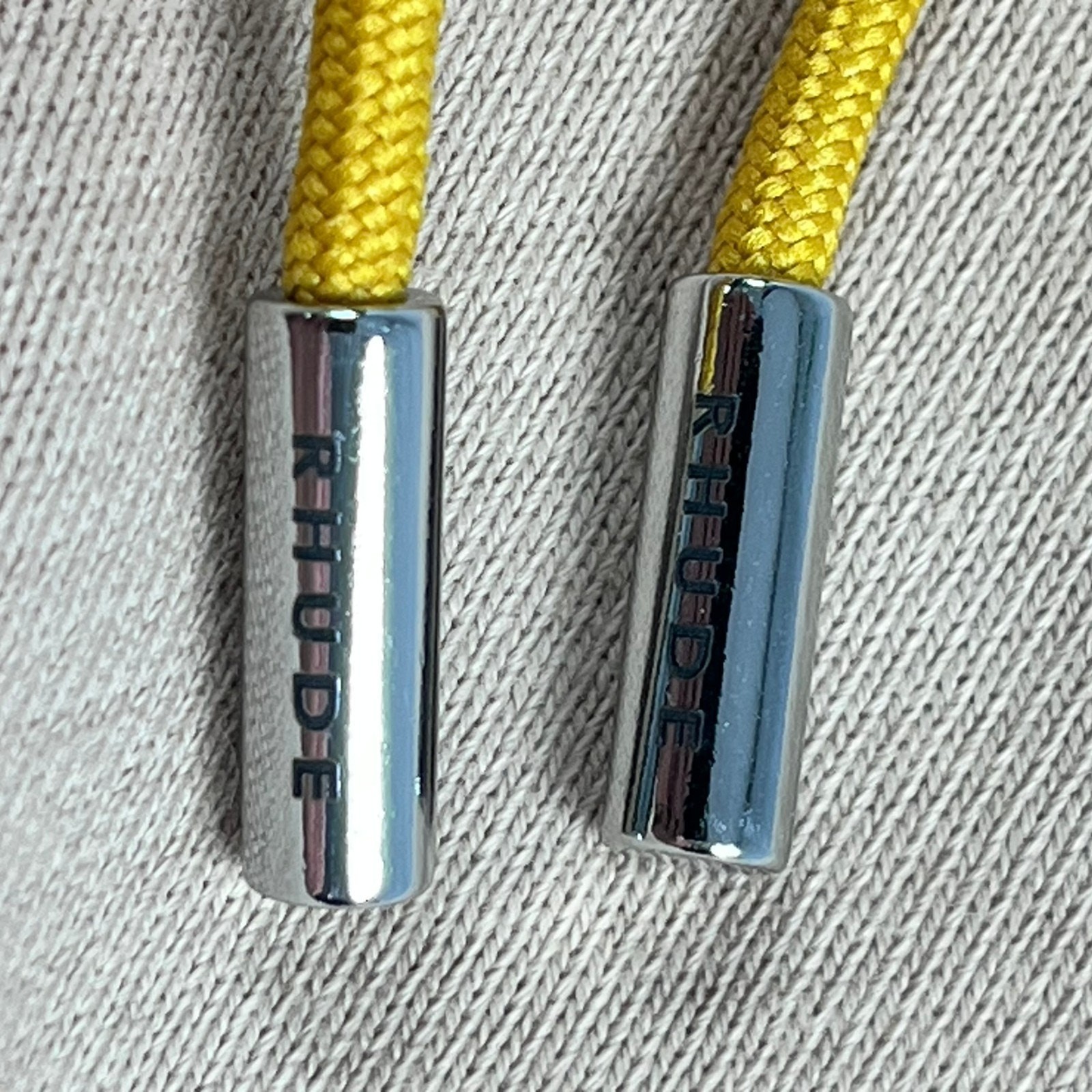 Rhude Logo Sweat Short Size Small Sand Embroidered Accent NWT