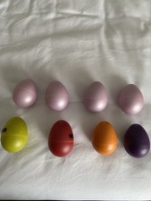 Egg Kids Cute Rustling Baby Maracas Shakers Plastic Musical Percussion 2pcs