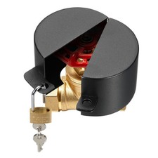 Outdoor Faucet Lock, Black ,Brass Water Spigot Lockout with Lock Cover Padlock