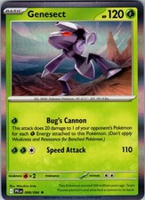GENESECT 008/094 RARE PHANTASMAL FLAMES POKEMON HOLO NEAR MINT