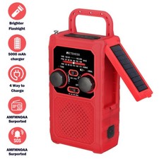 RETEKESS Solar Radio DEL Lighting FM AM NOAA SOS Portable Emergency Radio