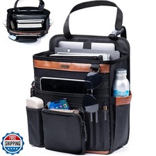 SPORJET Car Seat Organizer with Laptop Compartment Fits 15.6" ,