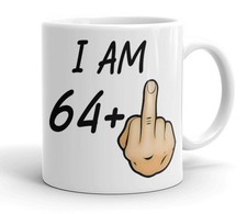 Funny Birthday Mug ? ?I Am [Age]? Rude Coffee Cup Gift for Men & Women