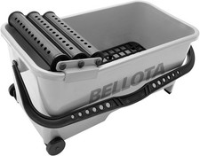 20 L Cleaning Bucket with Wheels, Slanted Base & Grid Insert – Pro Use