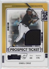 2021 Panini Contenders Prospect Ticket Jersey Purple 92/99 Oneil Cruz o7m