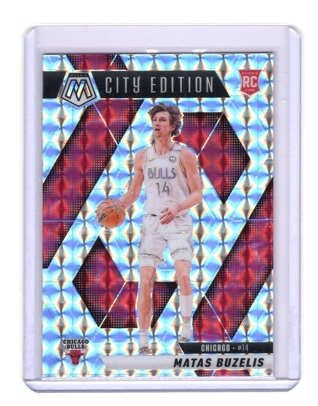 2024-25 Panini Mosaic - City Edition Matas Buzelis #273 Mosaic Prizm (RC)